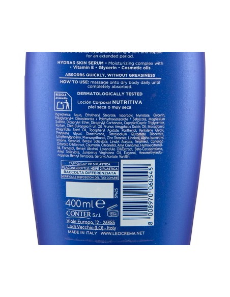 leocrema body crema fluida corpo 400ml - nutriente: tuttocasashop.live: igiene e cura della persona