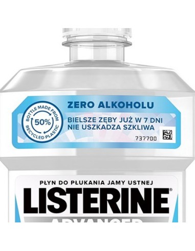 listerine collutorio per igiene orale - 500ml - advanced white: tuttocasashop.live: igiene e cura della persona