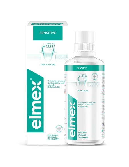 elmex collutorio per igiene orale - 400ml - sensitive: tuttocasashop.live: igiene e cura della persona