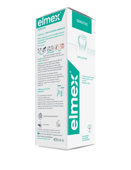 elmex collutorio per igiene orale - 400ml - sensitive: tuttocasashop.live: igiene e cura della persona