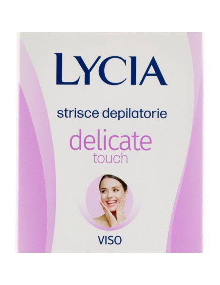 lycia 20 strisce depilatorie viso + 4 salviettine per pelli sensibili: tuttocasashop.live: igiene e cura della persona
