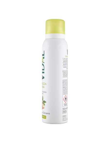 vidal deodorante spray - 150ml - freschezza intesa - bergamotto e zenzero: tuttocasashop.live: igiene e cura della persona