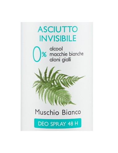 vidal deodorante spray - 150ml - asciutto invisibile - muschio bianco: tuttocasashop.live: igiene e cura della persona