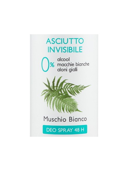 vidal deodorante spray - 150ml - asciutto invisibile - muschio bianco: tuttocasashop.live: igiene e cura della persona