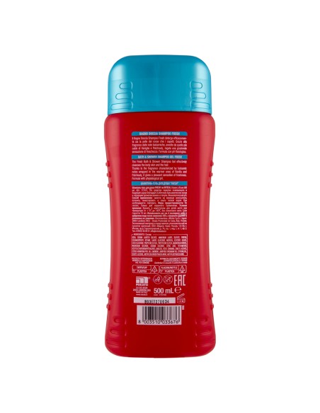 intesa pour homme bagno doccia shampoo - 500ml - fresh - energy boost: tuttocasashop.live: igiene e cura della persona
