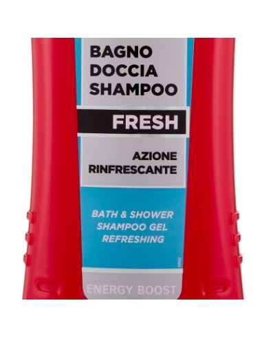 intesa pour homme bagno doccia shampoo - 500ml - fresh - energy boost: tuttocasashop.live: igiene e cura della persona
