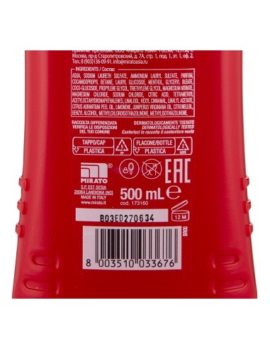 intesa pour homme bagno doccia shampoo - 500ml - fresh - energy boost: tuttocasashop.live: igiene e cura della persona