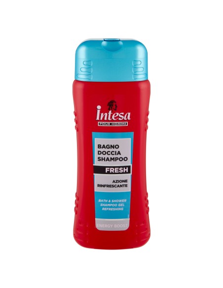 intesa pour homme bagno doccia shampoo - 500ml - fresh - energy boost: tuttocasashop.live: igiene e cura della persona