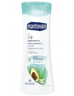 mantovani bagnodoccia 400ml - extra idratazione - acqua di aloe e avocado: tuttocasashop.live: igiene e cura della persona