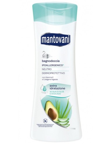 mantovani bagnodoccia 400ml - extra idratazione - acqua di aloe e avocado: tuttocasashop.live: igiene e cura della persona