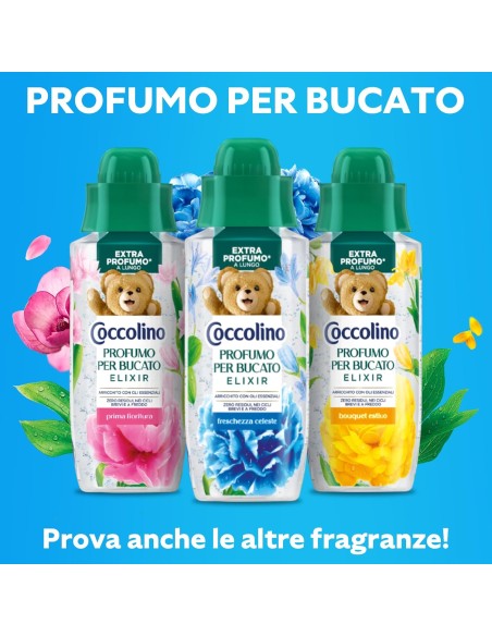 coccolino profumo per bucato elixir - 342ml - prima fioritura: tuttocasashop.live: prodotti per bucato e tessuti