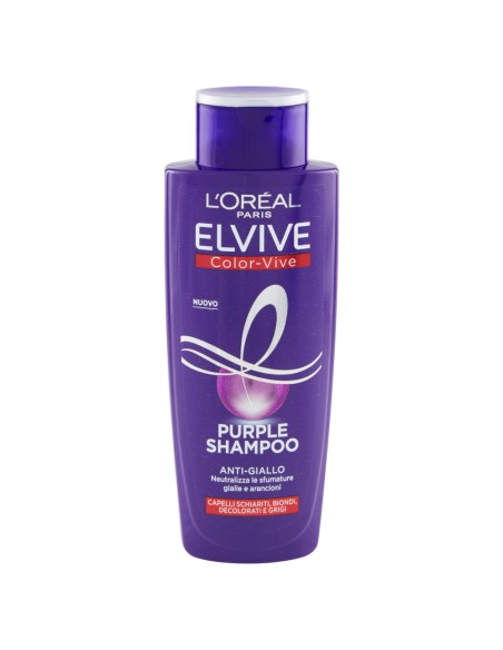 elvive purple shampoo - 200ml - antigiallo - anti-giallo: tuttocasashop.live: igiene e cura della persona