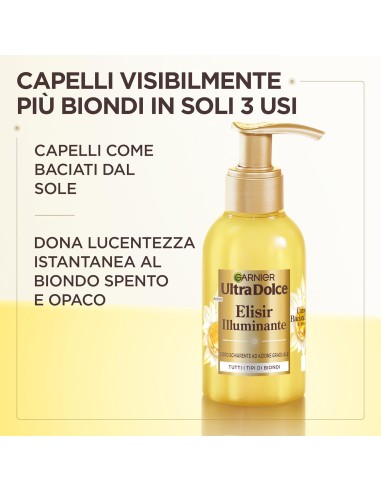 ultra dolce elisir illuminante - 120ml - siero schiarente per capelli biondi: tuttocasashop.live: igiene e cura della persona