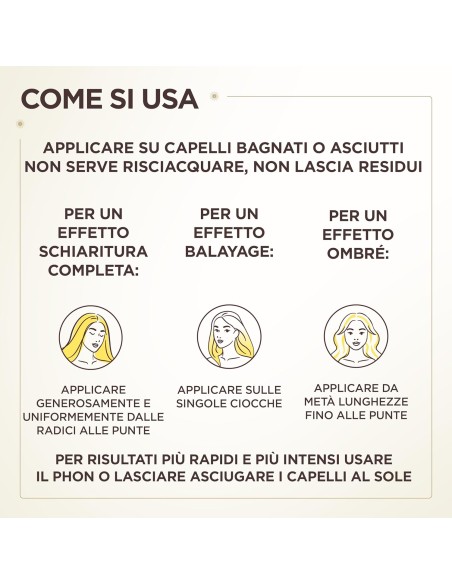 ultra dolce elisir illuminante - 120ml - siero schiarente per capelli biondi: tuttocasashop.live: igiene e cura della persona