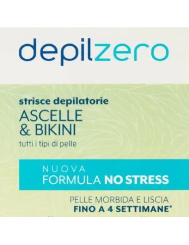 depilzero 20 strisce depilatorie per ascelle e bikini + 4 salviettine: tuttocasashop.live: igiene e cura della persona
