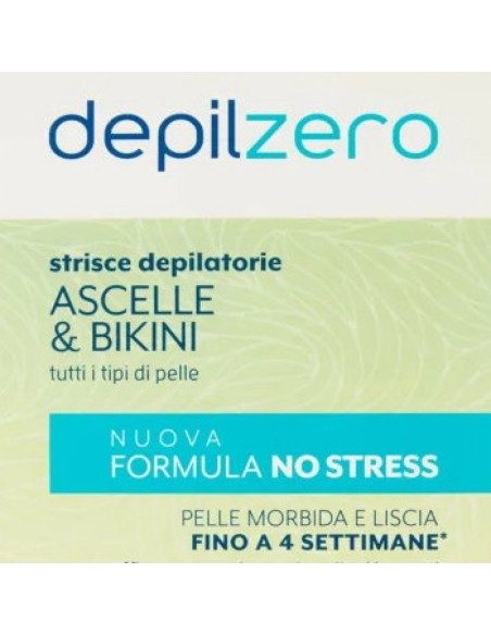 depilzero 20 strisce depilatorie per ascelle e bikini + 4 salviettine: tuttocasashop.live: igiene e cura della persona