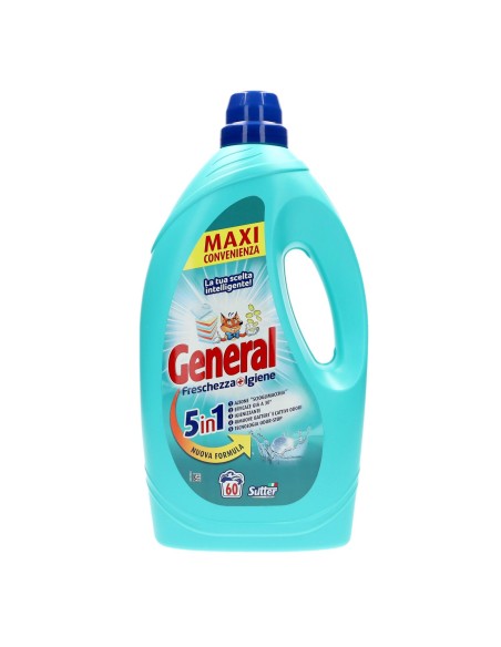 general detersivo lavatrice liquido 60 lavaggi 2400ml - igienizzante: tuttocasashop.live: prodotti per bucato e tessuti