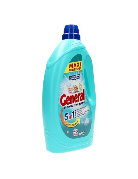 general detersivo lavatrice liquido 60 lavaggi 2400ml - igienizzante: tuttocasashop.live: prodotti per bucato e tessuti