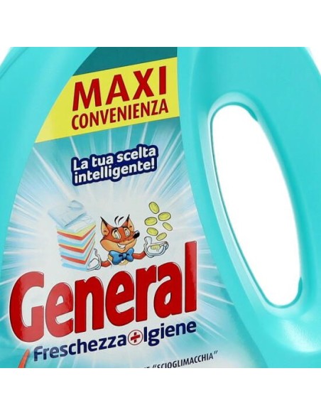 general detersivo lavatrice liquido 60 lavaggi 2400ml - igienizzante: tuttocasashop.live: prodotti per bucato e tessuti