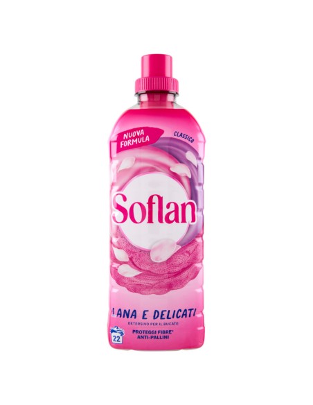 soflan detersivo liquido per capi delicati 28 lavaggi - 900ml - classico: tuttocasashop.live: prodotti per bucato e tessuti