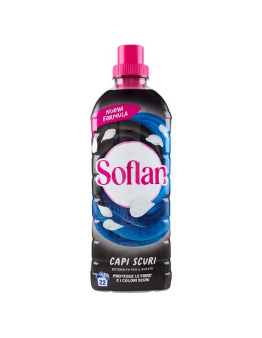 soflan detersivo liquido per capi delicati 28 lavaggi - 900ml - capi neri: tuttocasashop.live: prodotti per bucato e tessuti