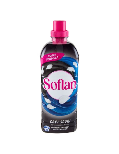 soflan detersivo liquido per capi delicati 28 lavaggi - 900ml - capi neri: tuttocasashop.live: prodotti per bucato e tessuti