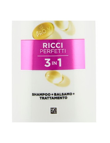 pantene pro-v shampoo balsamo e trattamento - 250ml - ricci: tuttocasashop.live: igiene e cura della persona