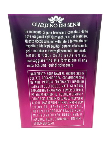 giardino dei sensi doccia shampoo - 250ml - osmanthus e narciso: tuttocasashop.live: igiene e cura della persona