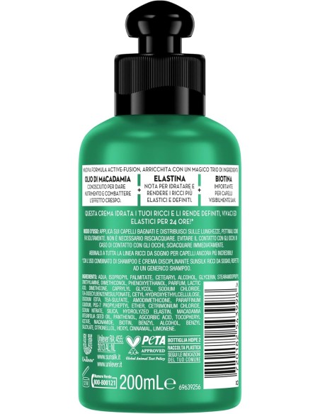 sunsilk crema per capelli 200ml - ricc da sogno - modellante e districante: tuttocasashop.live: igiene e cura della persona