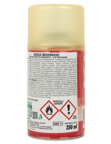 fresh aroma ricarica deodorante diffusore automatico 250ml - rosso desiderio: tuttocasashop.live: pulizia e cura della casa