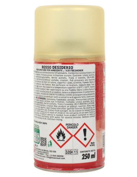 fresh aroma ricarica deodorante diffusore automatico 250ml - rosso desiderio: tuttocasashop.live: pulizia e cura della casa