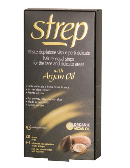 strep 20 strisce depilatorie per viso e parti delicate + 4 post-epilazione: tuttocasashop.live: igiene e cura della persona