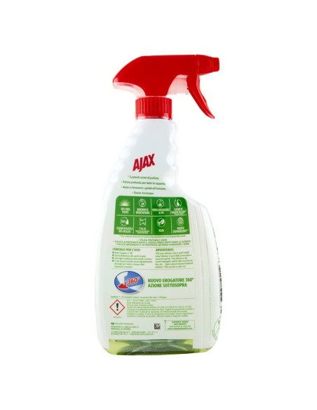 ajax sgrassatore spray - 600ml - igienizzante: tuttocasashop.live: pulizia e cura della casa