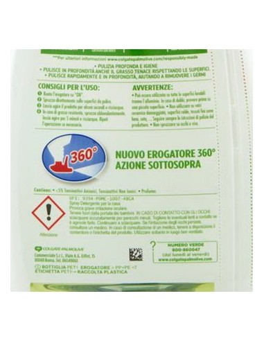 ajax sgrassatore spray - 600ml - igienizzante: tuttocasashop.live: pulizia e cura della casa