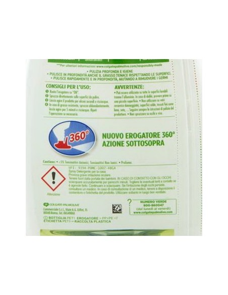 ajax sgrassatore spray - 600ml - igienizzante: tuttocasashop.live: pulizia e cura della casa