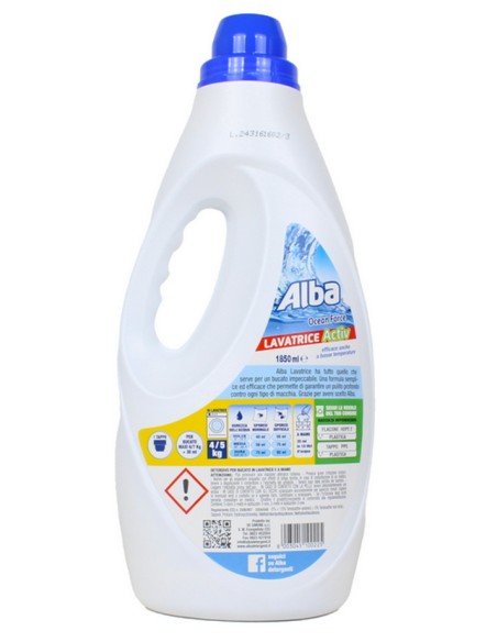 alba detersivo lavatrice liquido 33 lavaggi 1850ml - ocean force: tuttocasashop.live: prodotti per bucato e tessuti