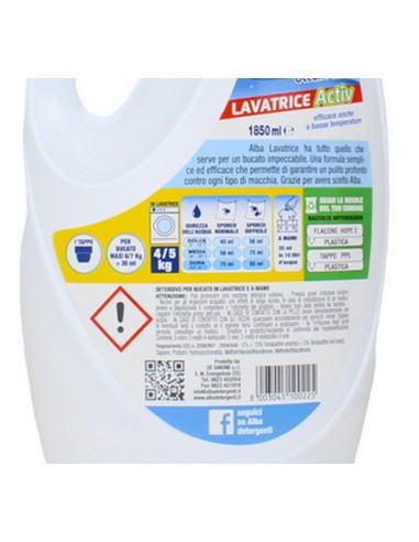 alba detersivo lavatrice liquido 33 lavaggi 1850ml - ocean force: tuttocasashop.live: prodotti per bucato e tessuti