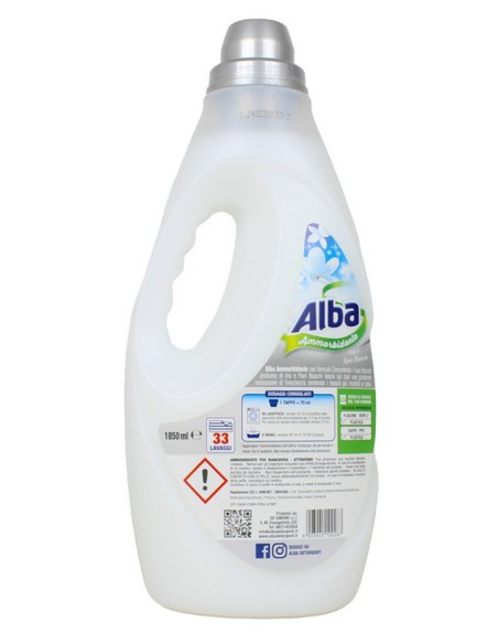 alba ammorbidente per bucato - 33 lavaggi - 1850ml - iris e fiori bianchi: tuttocasashop.live: prodotti per bucato e tessuti