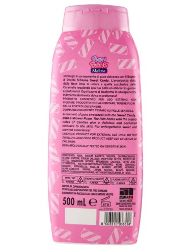 malizia bon bons bagno e doccia schiuma - 500ml - sweet candy: tuttocasashop.live: igiene e cura della persona
