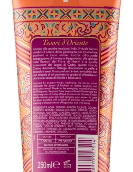 tesori d'oriente doccia schiuma - 250ml - karma: tuttocasashop.live: igiene e cura della persona