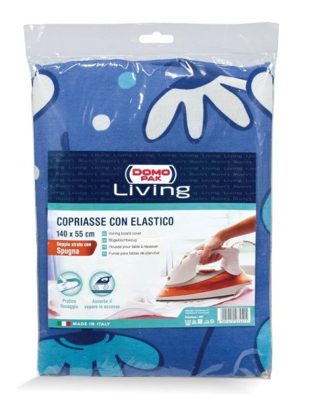 dopopak telo copriasse da stiro - 140x55cm - con elastico: tuttocasashop.live: prodotti per bucato e tessuti