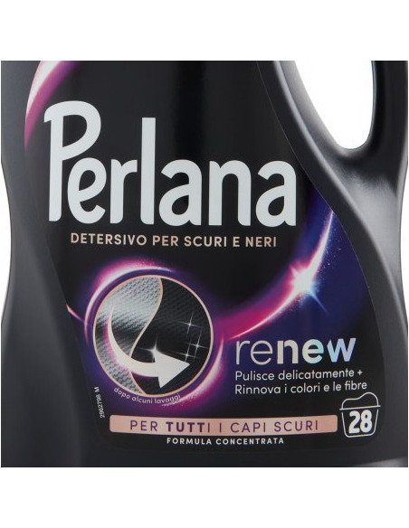 perlana renew detersivo per bucato - 1400ml 28 lavaggi - capi scuri o neri: tuttocasashop.live: prodotti per bucato e tessuti