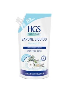 hgs sapone liquido - ecoricarica da 500ml - neutro: tuttocasashop.live: igiene e cura della persona
