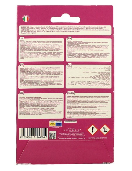 sweet home 3 sacchetti profumati per armadi e cassetti 45gg - fiorito: tuttocasashop.live: prodotti per bucato e tessuti