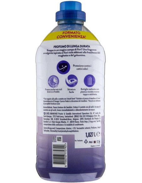 lenor ammorbidente concentrato 87 lavaggi 1827ml - fresca fioritura: tuttocasashop.live: prodotti per bucato e tessuti