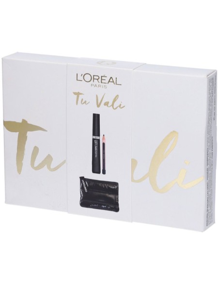 l'oreal tu vali mascara telescopic lift black + mini matita + pochette: tuttocasashop.live: igiene e cura della persona