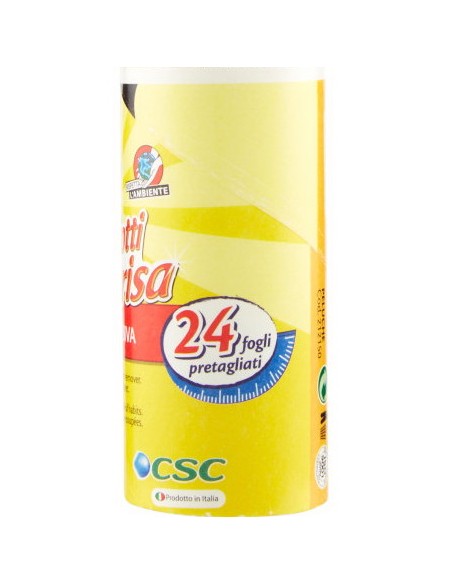 csc spazzola adesiva a rullo 24 fogli - per indumenti poltrone tessuti ecc.: tuttocasashop.live: pulizia e cura della casa