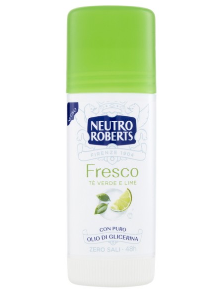 neutro roberts deodorante stick 40ml - fresco - te' verde & lime: tuttocasashop.live: igiene e cura della persona