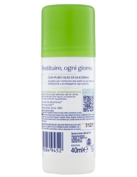 neutro roberts deodorante stick 40ml - fresco - te' verde & lime: tuttocasashop.live: igiene e cura della persona