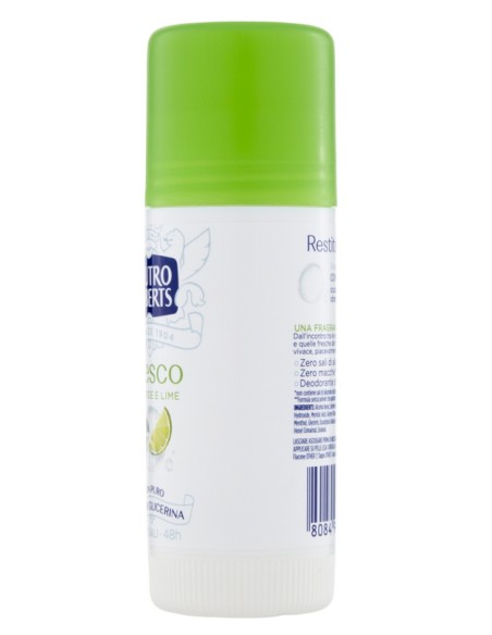 neutro roberts deodorante stick 40ml - fresco - te' verde & lime: tuttocasashop.live: igiene e cura della persona